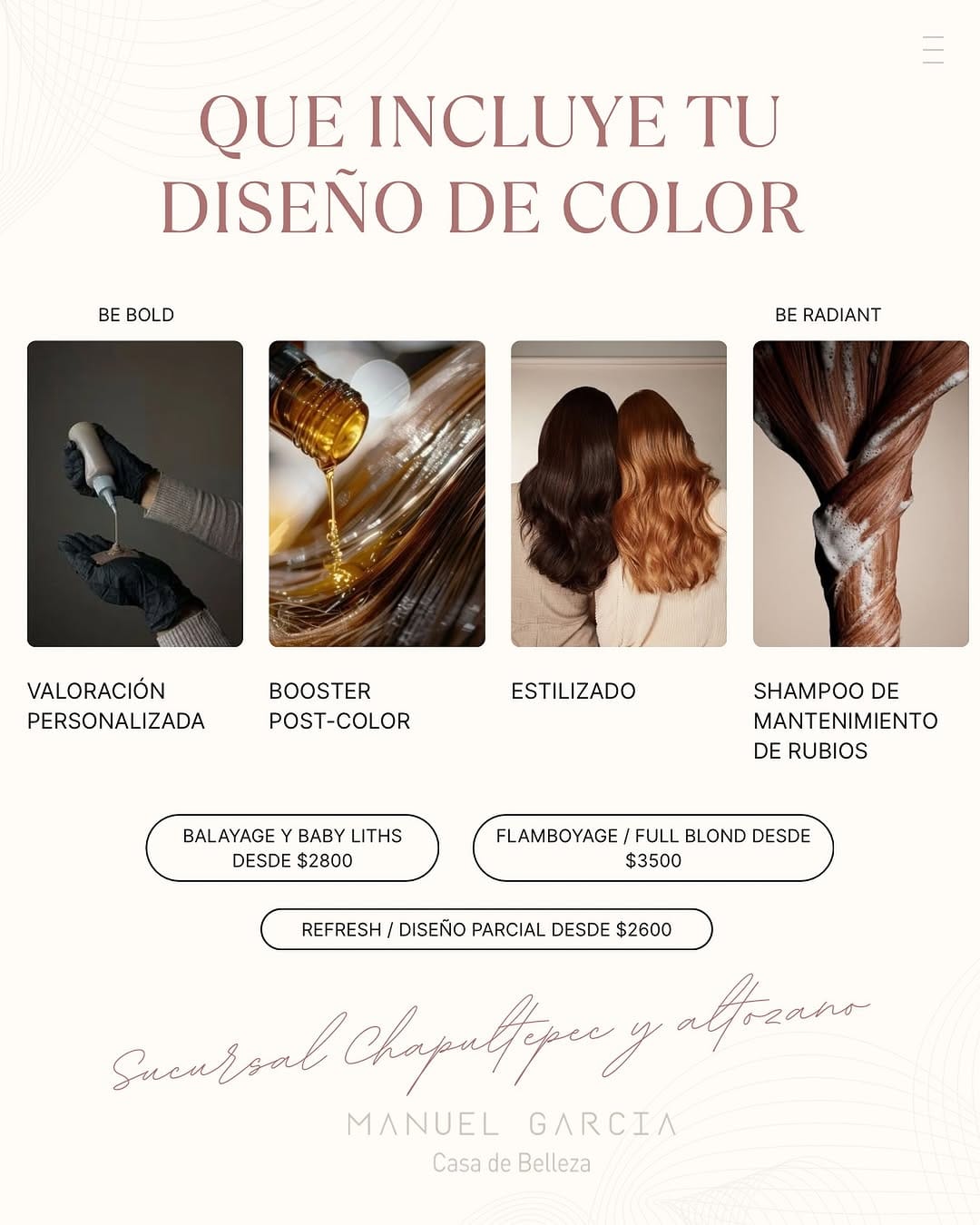 Post 6 by Manuel García Casa de Belleza on Instagram (image)
