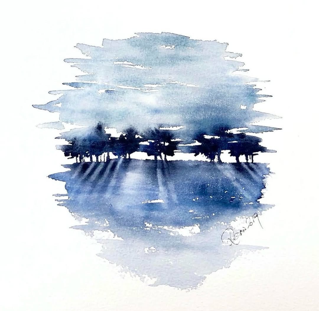 Post 1 by RANA 🧿 Watercolour Artist on Instagram (image)