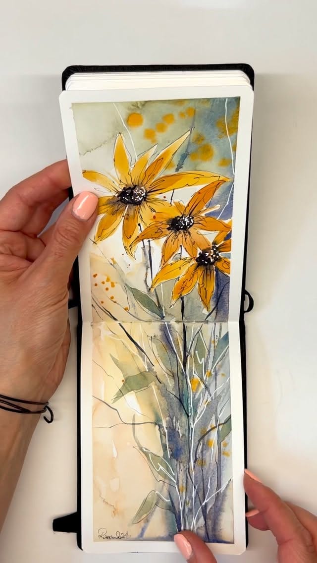 Post 6 by RANA 🧿 Watercolour Artist on Instagram (video)