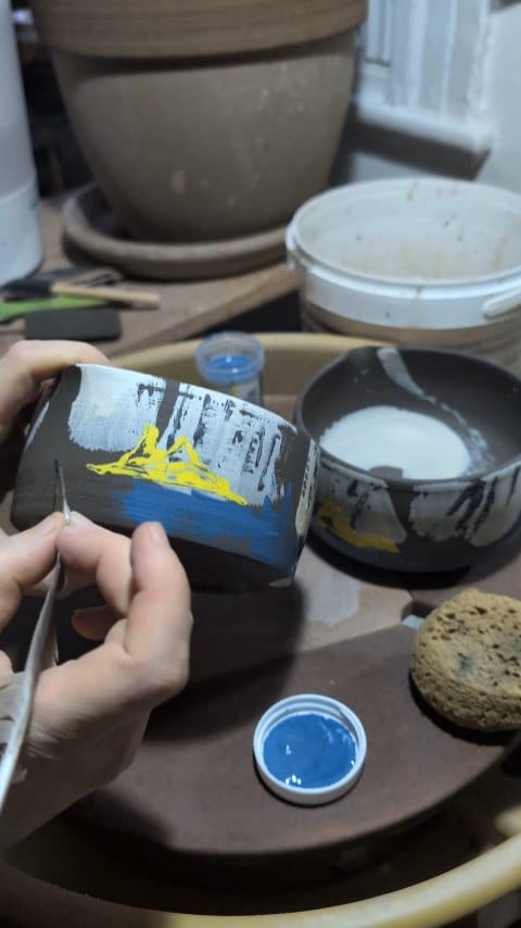 Post 1 by Acorn Beach Ceramics on Instagram (video)