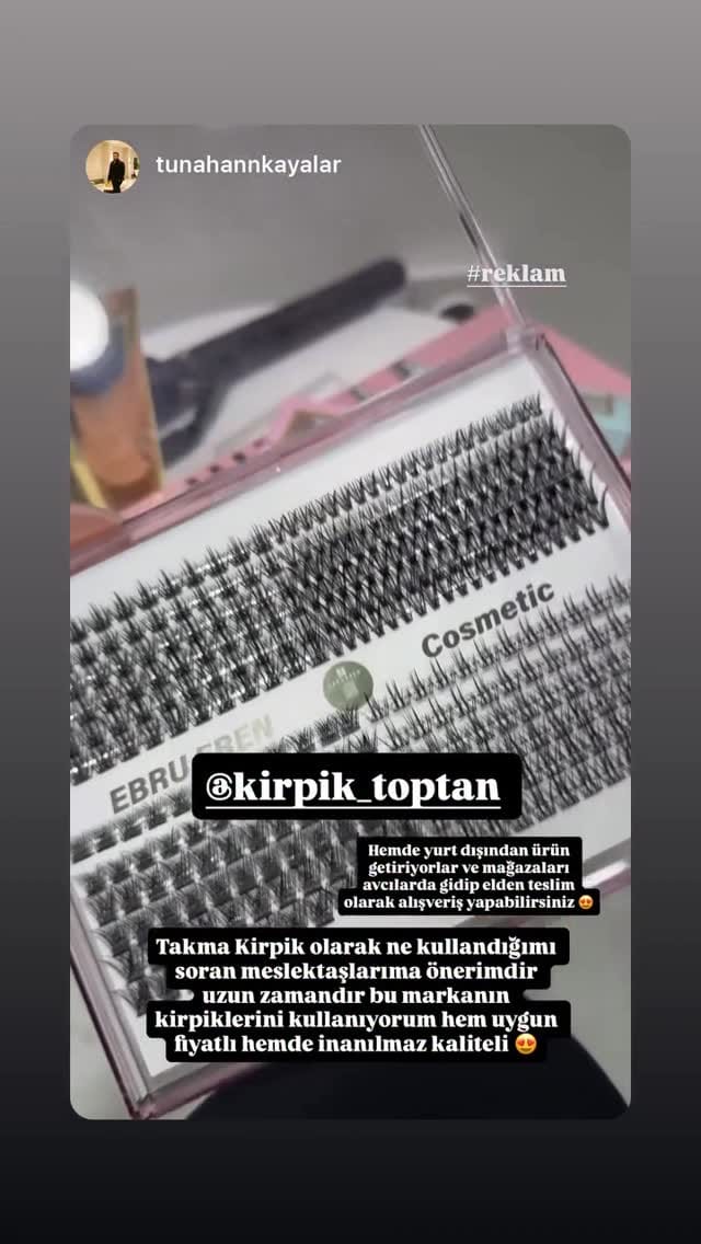 Post 8 by KİRPİK TOPTAN ⒺⒷⓇⓊ ⒺⓇⒺⓃ on Instagram (video)