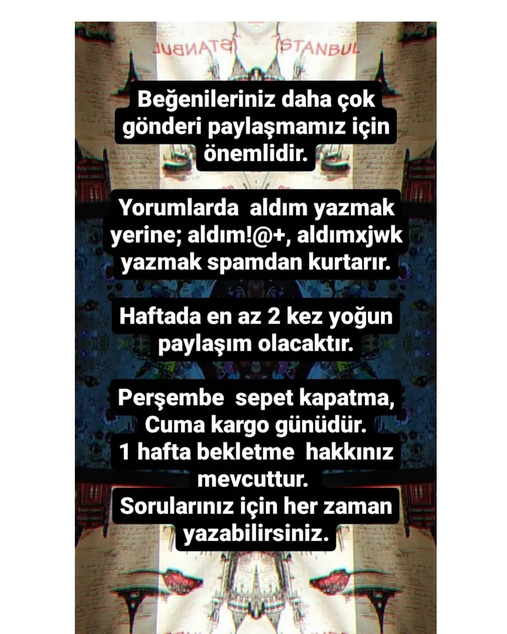 Post 3 by parçakumaş16 on Instagram (image)