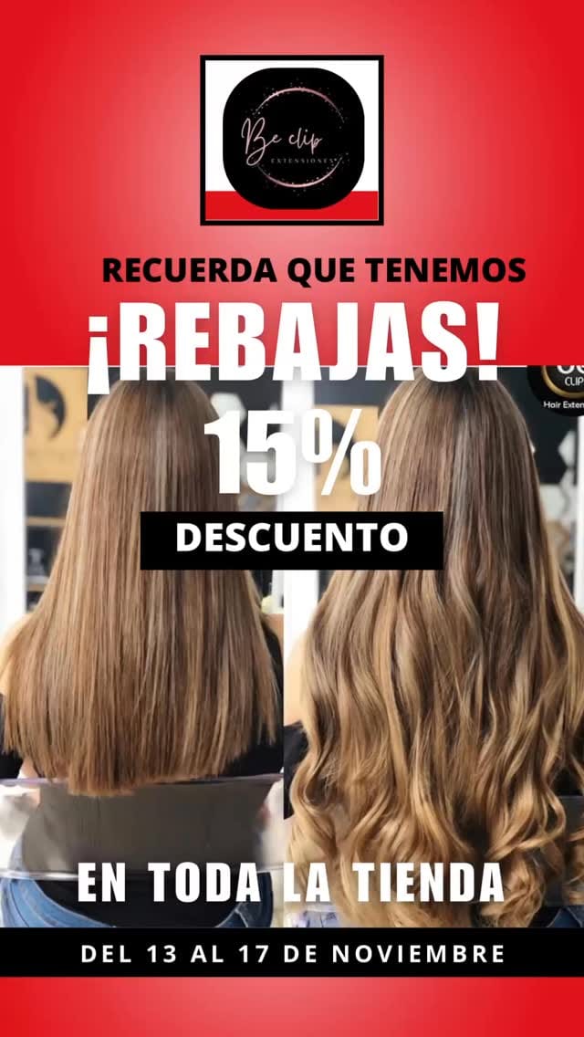 Post 1 by Be Clip Extensiones on Instagram (video)