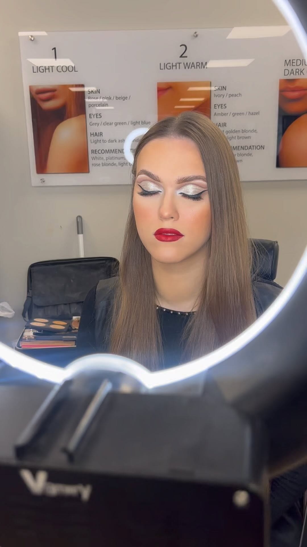 Post 2 by Sally Nashaat makeup art on Instagram (video)