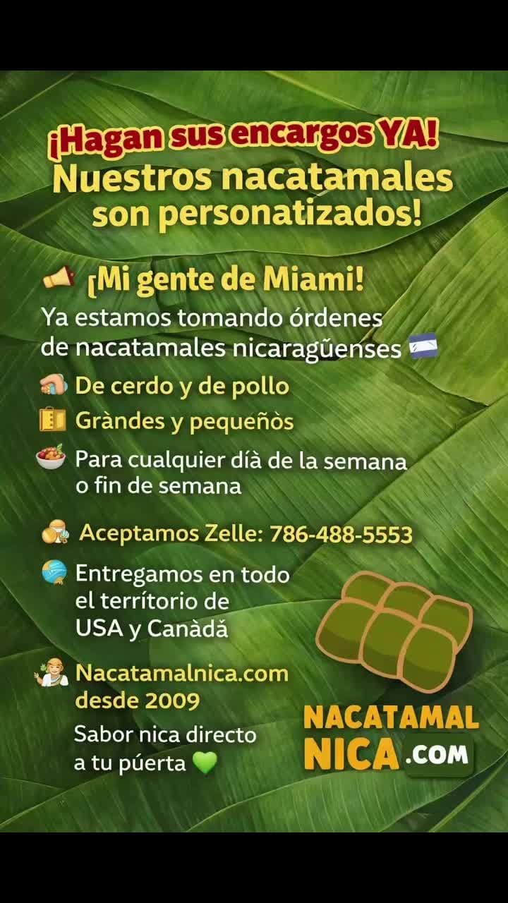 Post 6 by Nacatamalnica.com on Instagram (video)