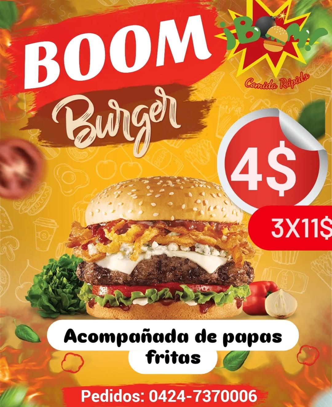 Post 6 by Comida rápida : Shawarmas, hamburguesas, y muchas cosas mas on Instagram (image)