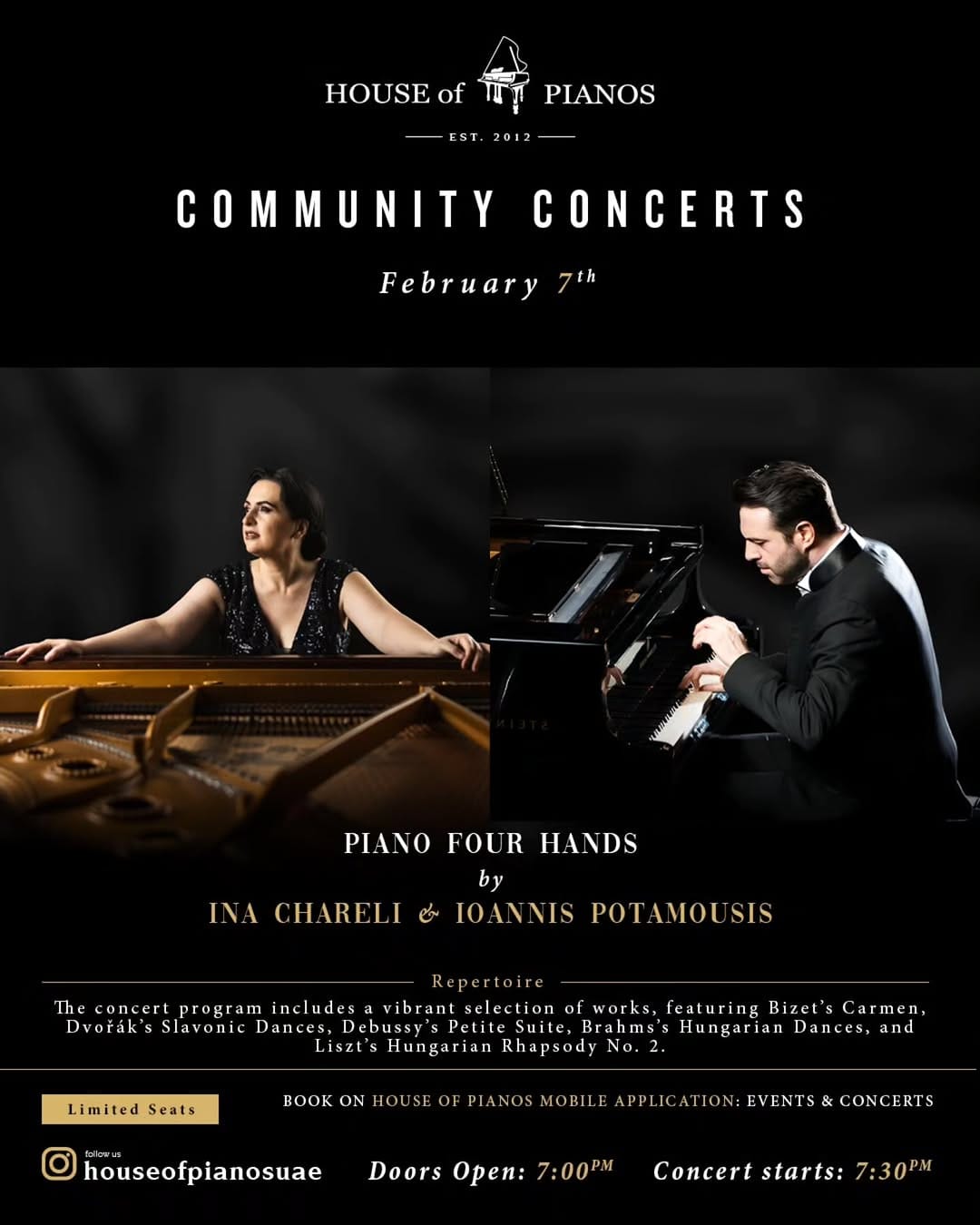 Post 3 by HOUSE OF PIANOS UAE on Instagram (image)