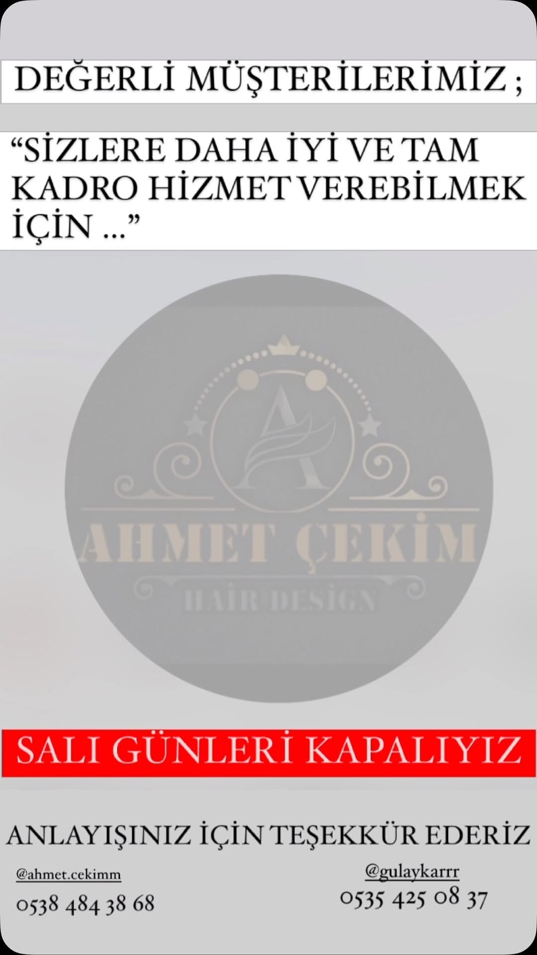 Post 10 by AHMET ÇEKİM Hair Design 👰💇‍♀️ on Instagram (video)