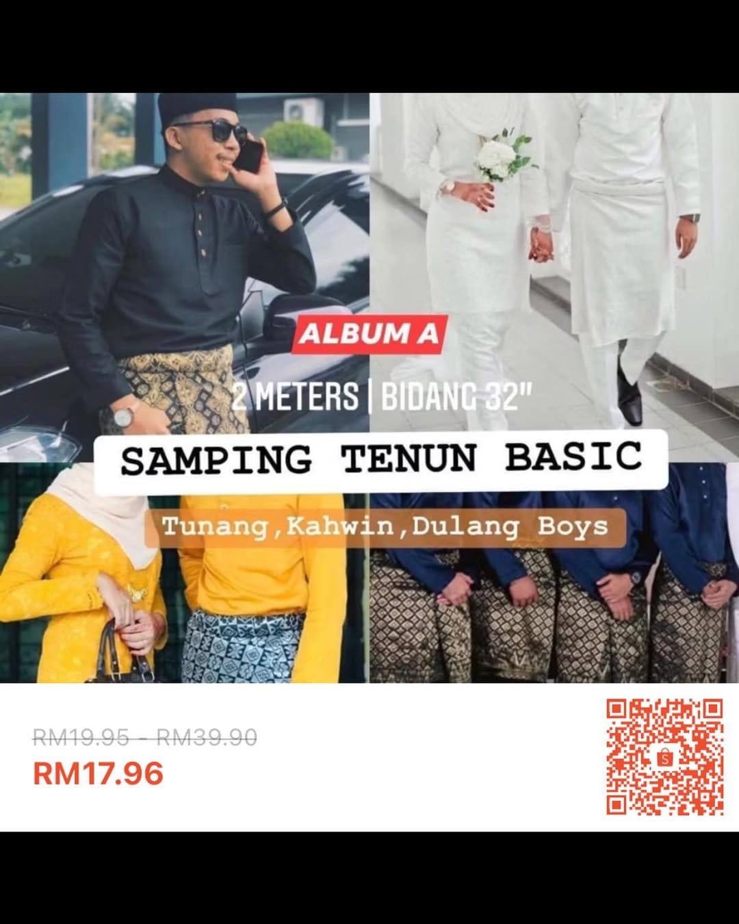 Post 2 by songketonlinemurah @shopee on Instagram (image)