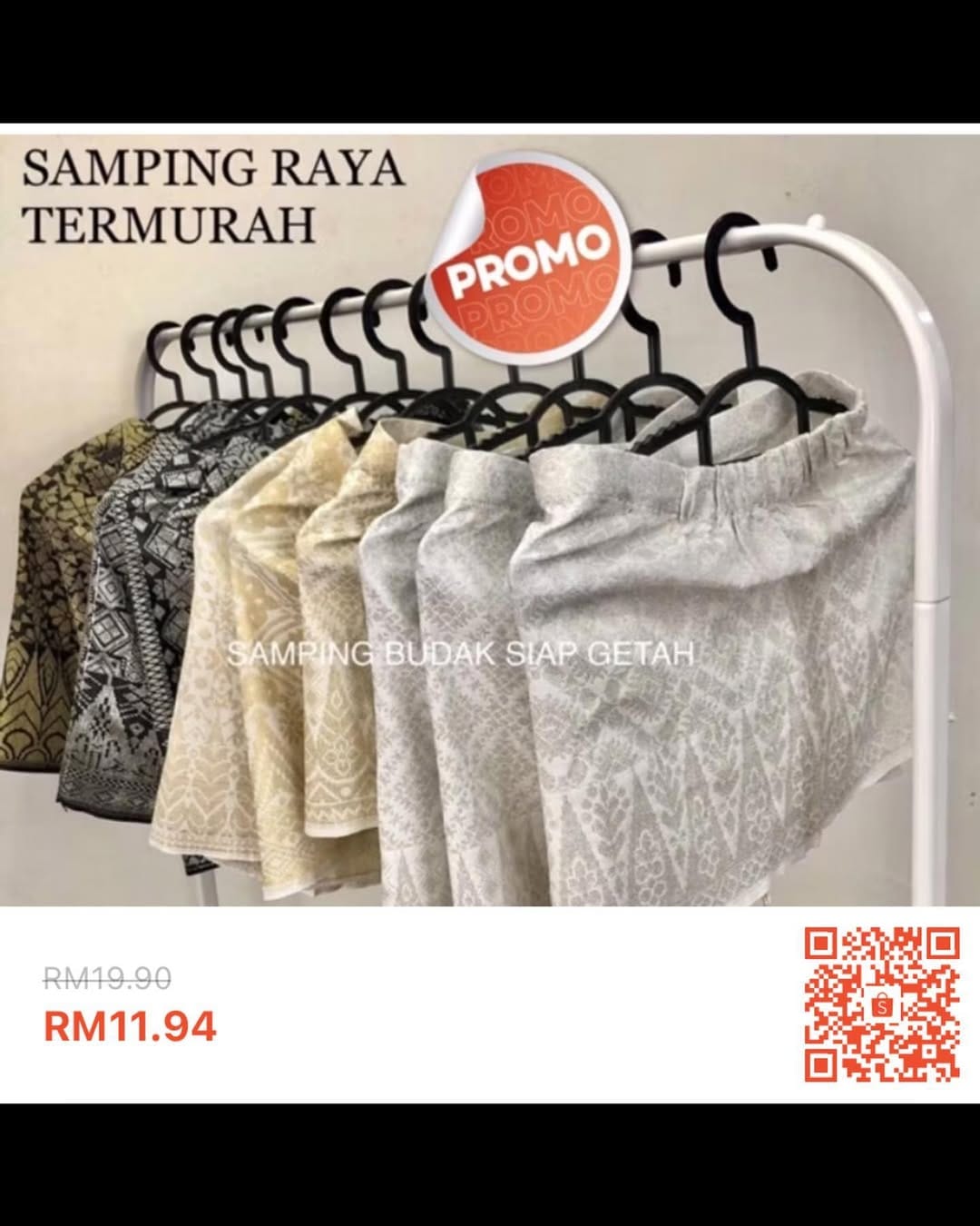 Post 1 by songketonlinemurah @shopee on Instagram (image)
