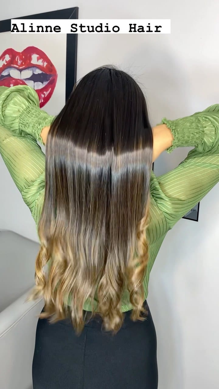 Post 10 by Alinne Studio Hair 💇 💆💇 on Instagram (video)