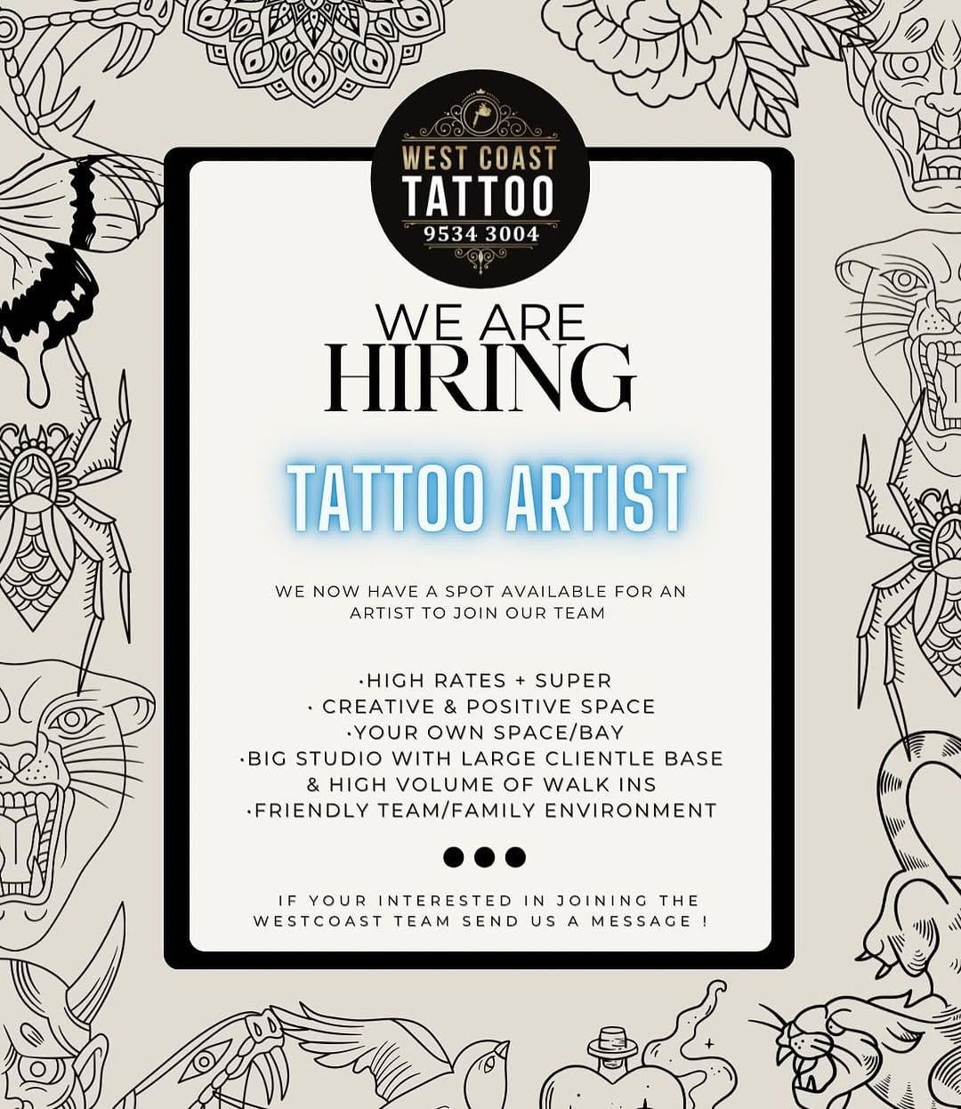 Post 9 by ⚡️WestCoast Tattoo ⚡️Mandurah on Instagram (image)