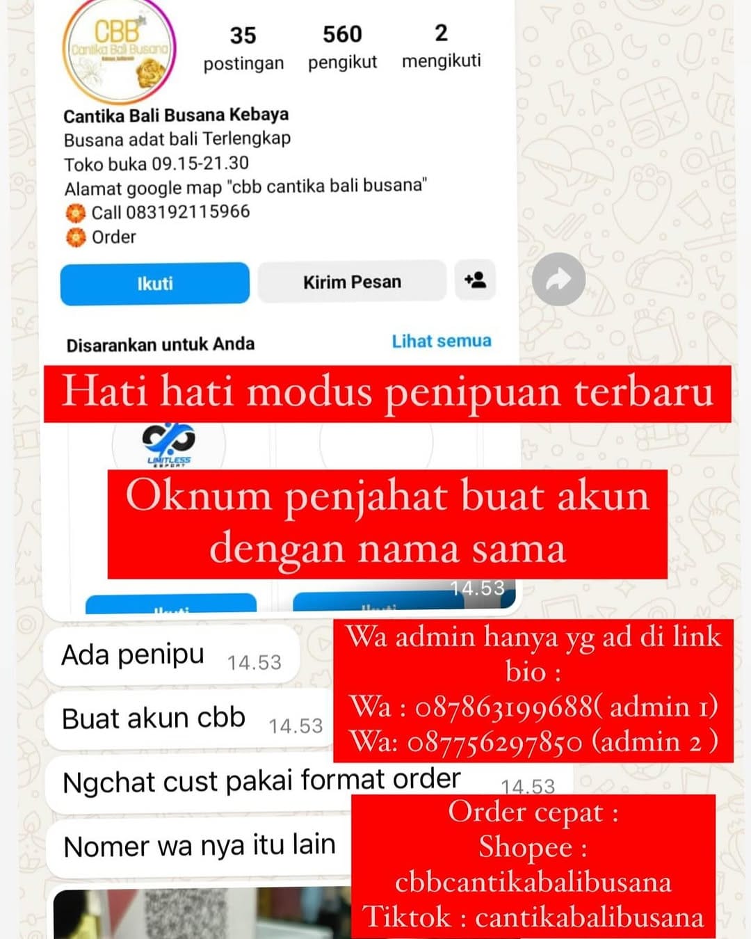 Post 10 by CBB Cantika Bali Busana Kebaya on Instagram (image)