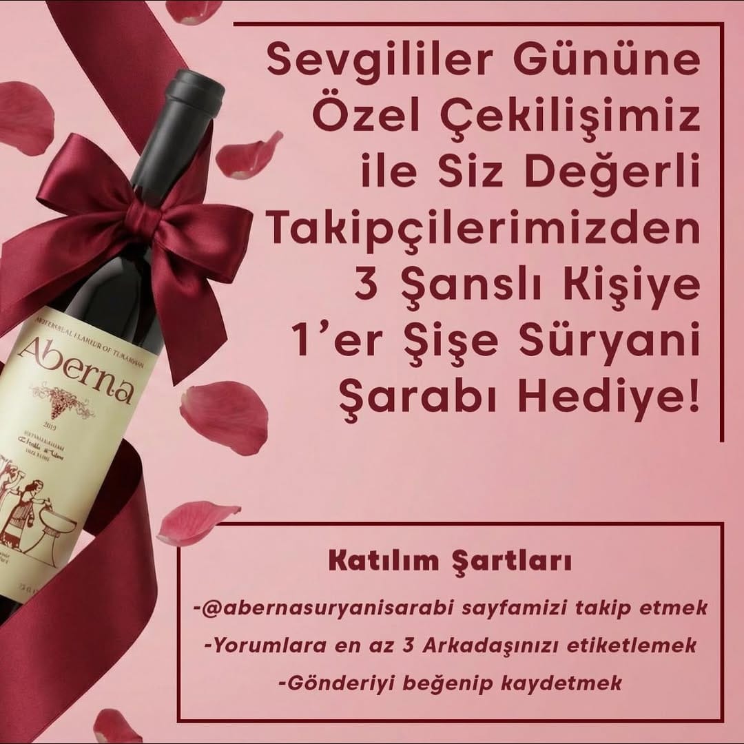 Post 1 by Aberna Süryani Şarabı on Instagram (image)