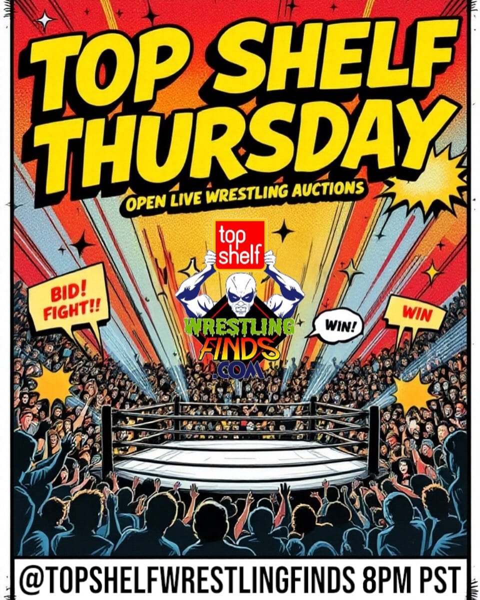 Post 7 by Top Shelf Wrestling Finds on Instagram (image)