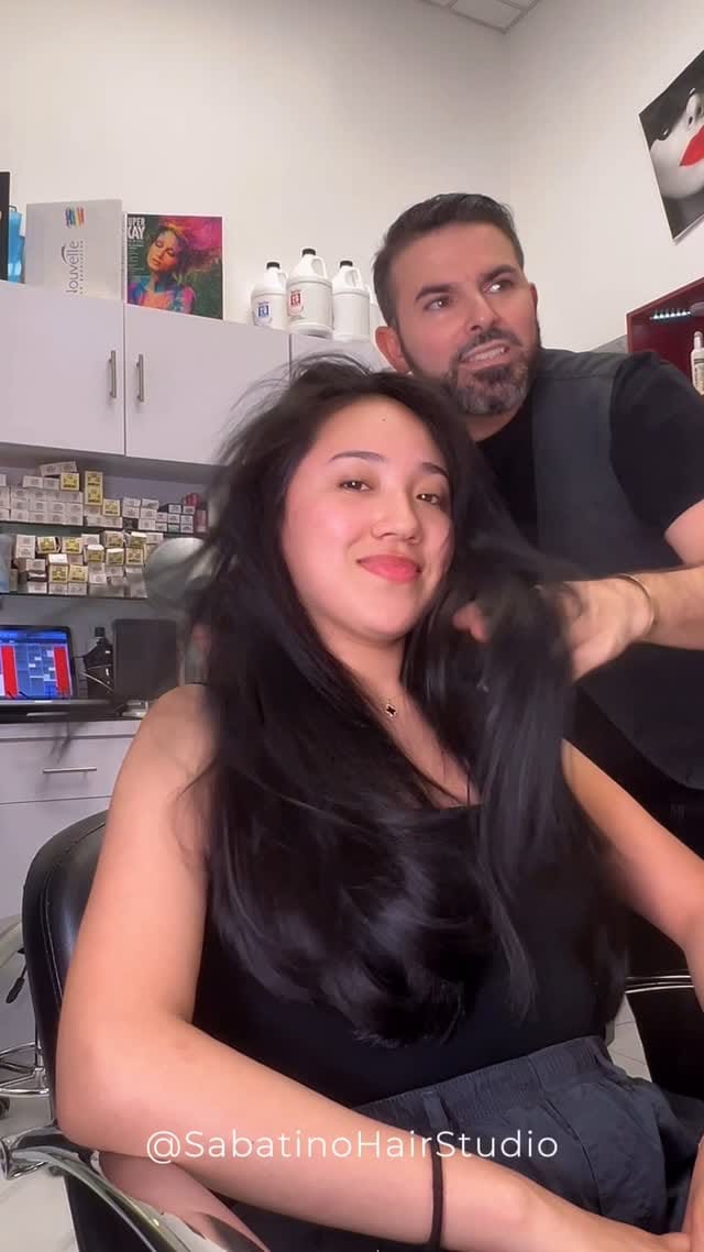 Post 4 by SABATINO | HAIR ARTIST | SALON 💎 on Instagram (video)