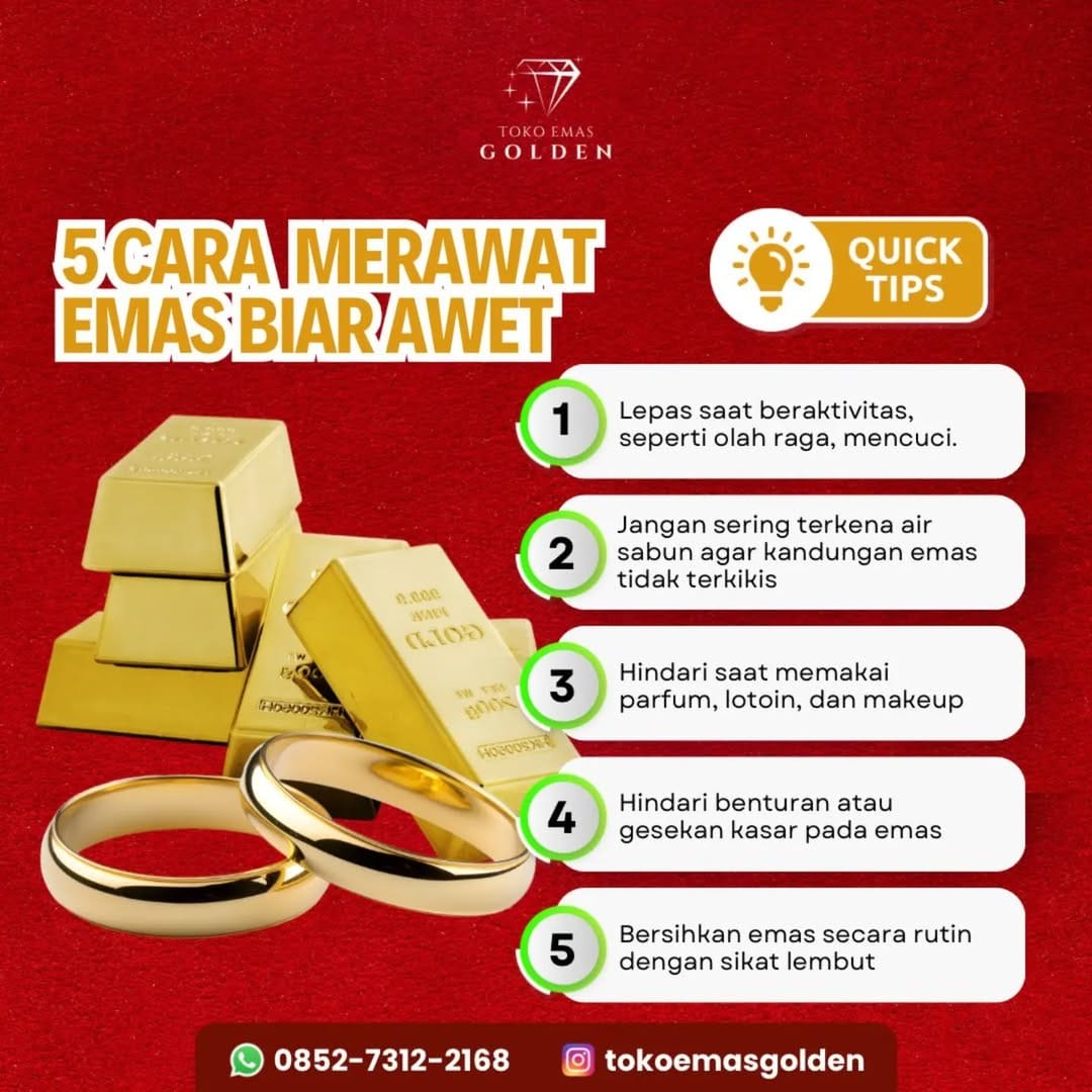 Post 1 by Toko Emas Golden Palembang on Instagram (image)