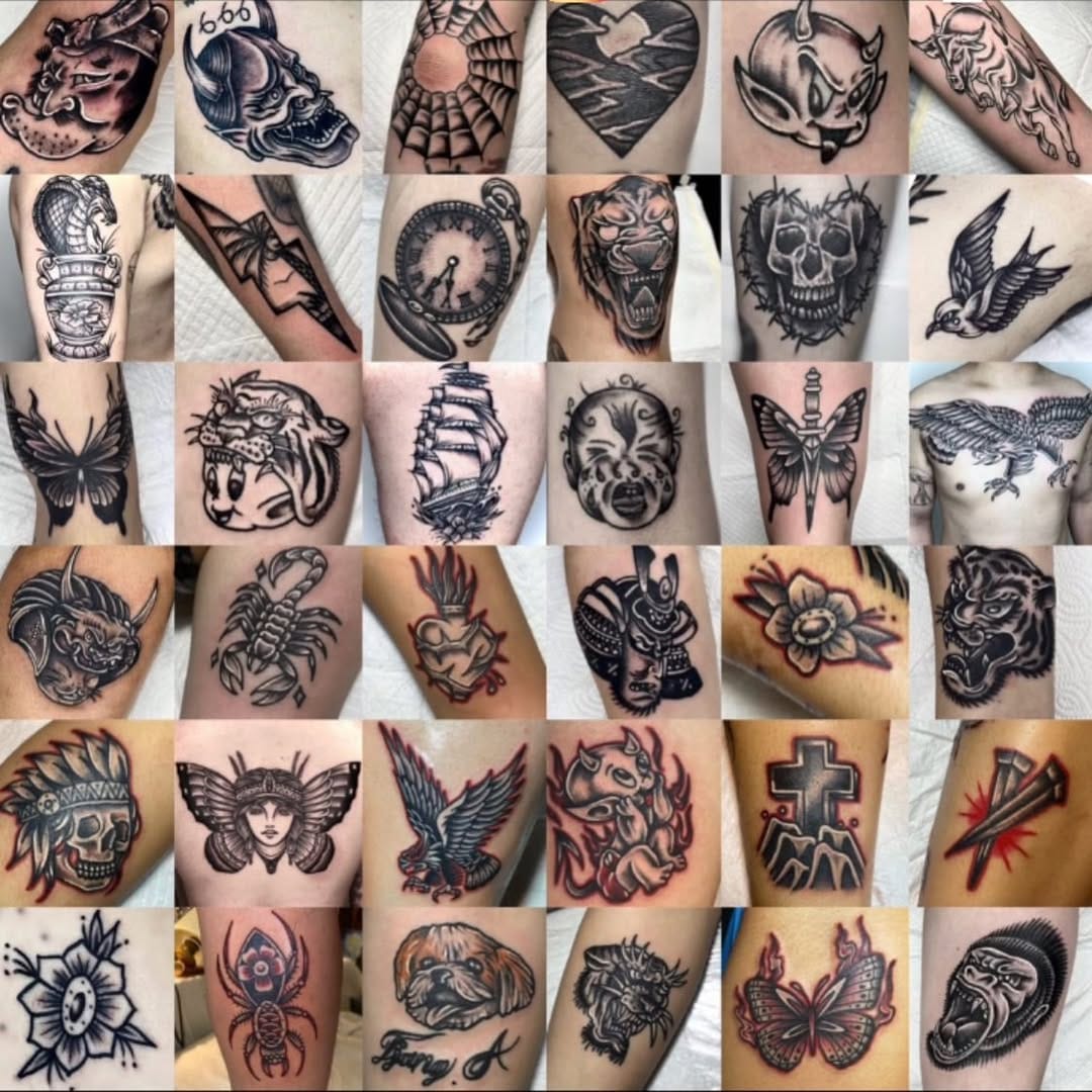 Post 9 by Tattooer_Dakcat / 타투이스트 다캣 on Instagram (image)