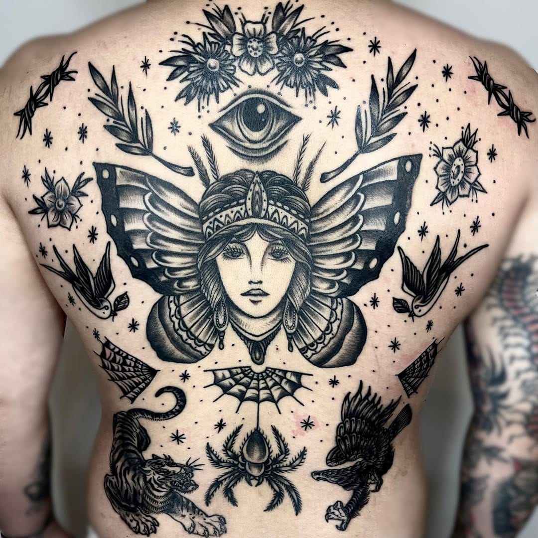 Post 8 by Tattooer_Dakcat / 타투이스트 다캣 on Instagram (image)