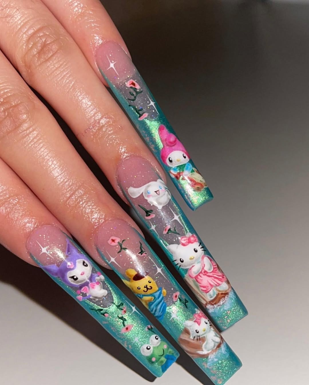 Post 8 by Gelx 🎀hand painted gel art 🎀self taught 💓 on Instagram (carousel)