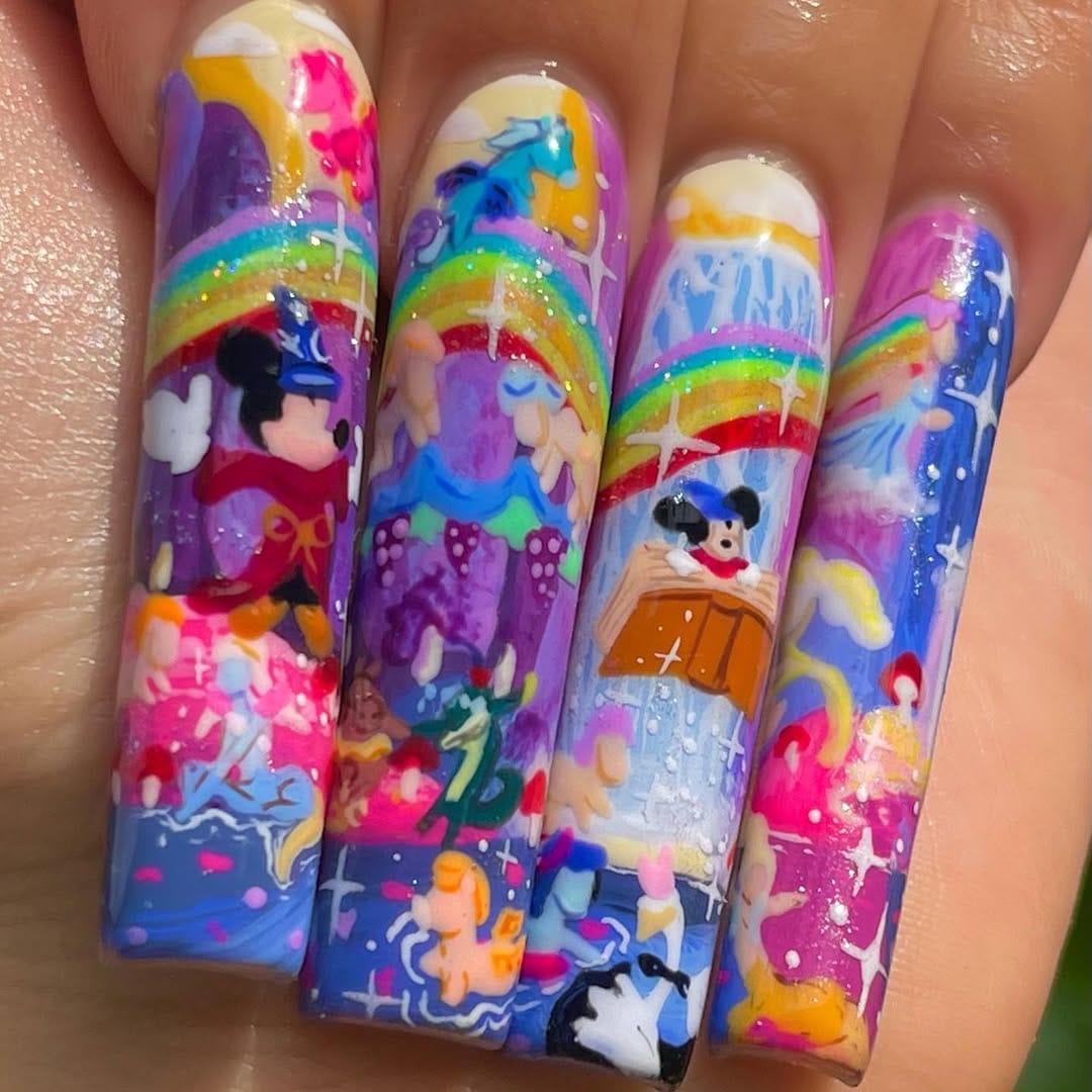 Post 9 by Gelx 🎀hand painted gel art 🎀self taught 💓 on Instagram (carousel)