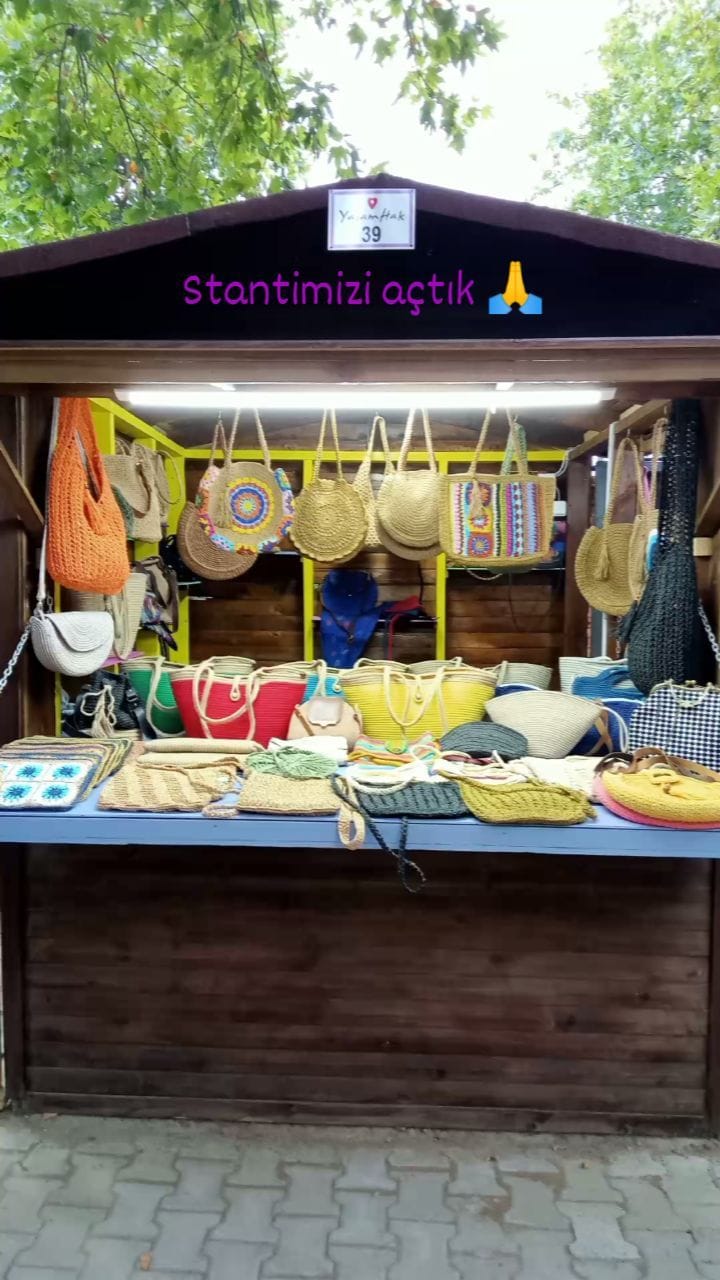 Post 5 by hasır çanta / kordon supla / sepet / ıslak keçe aksesuarlar on Instagram (video)