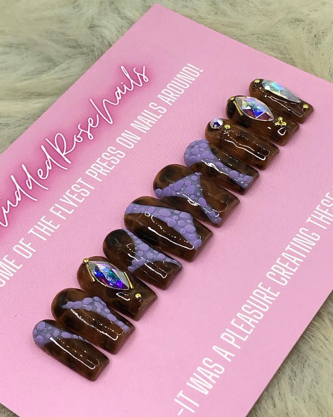 Post 8 by 🎀 StuddedRoseNails 🎀 on Instagram (image)