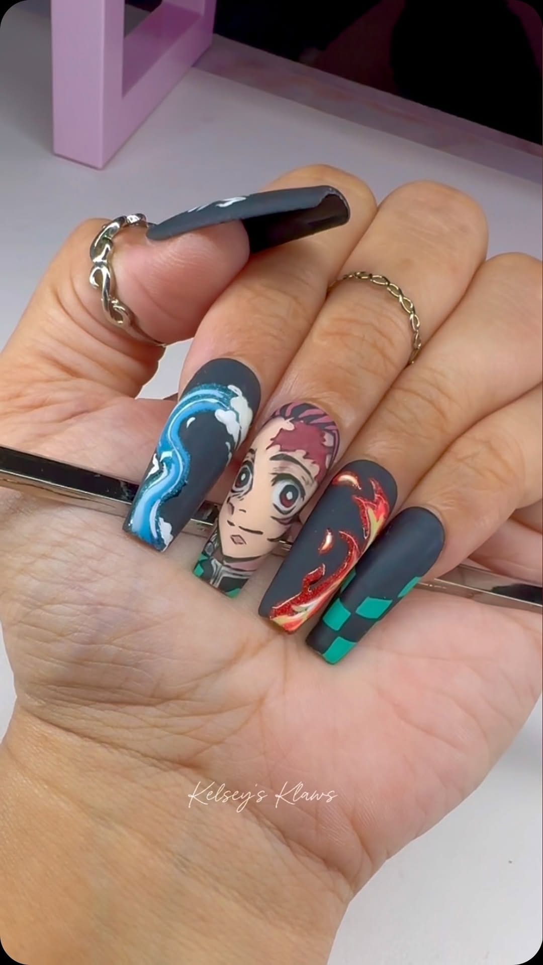 Post 9 by Kelsey’s Klaws Nail Artist on Instagram (video)