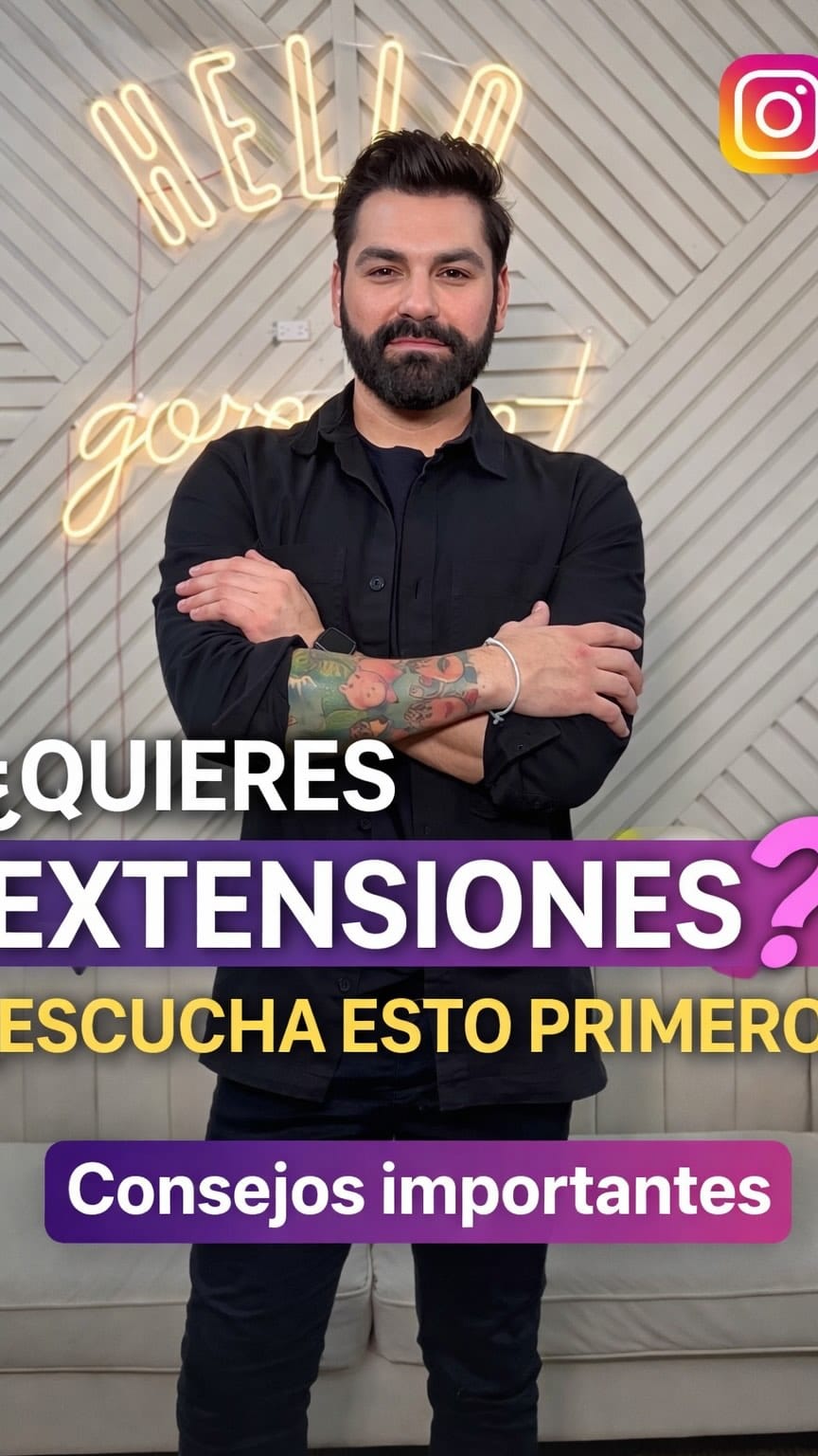 Post 9 by Leo Santacruz 💇🏻‍♂️ Extensiones on Instagram (video)