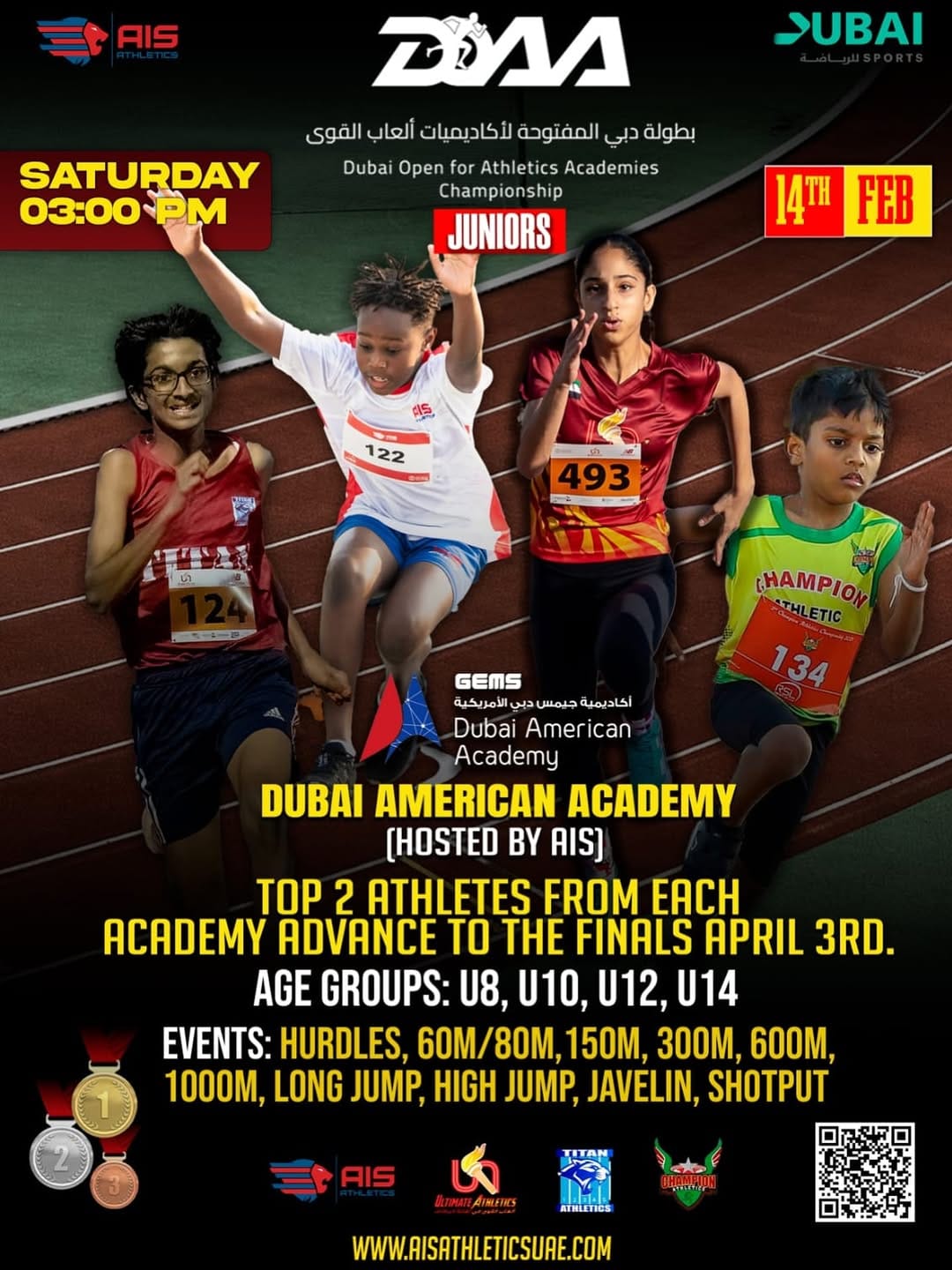 Post 1 by Track & Field Athletics in Dubai on Instagram (image)