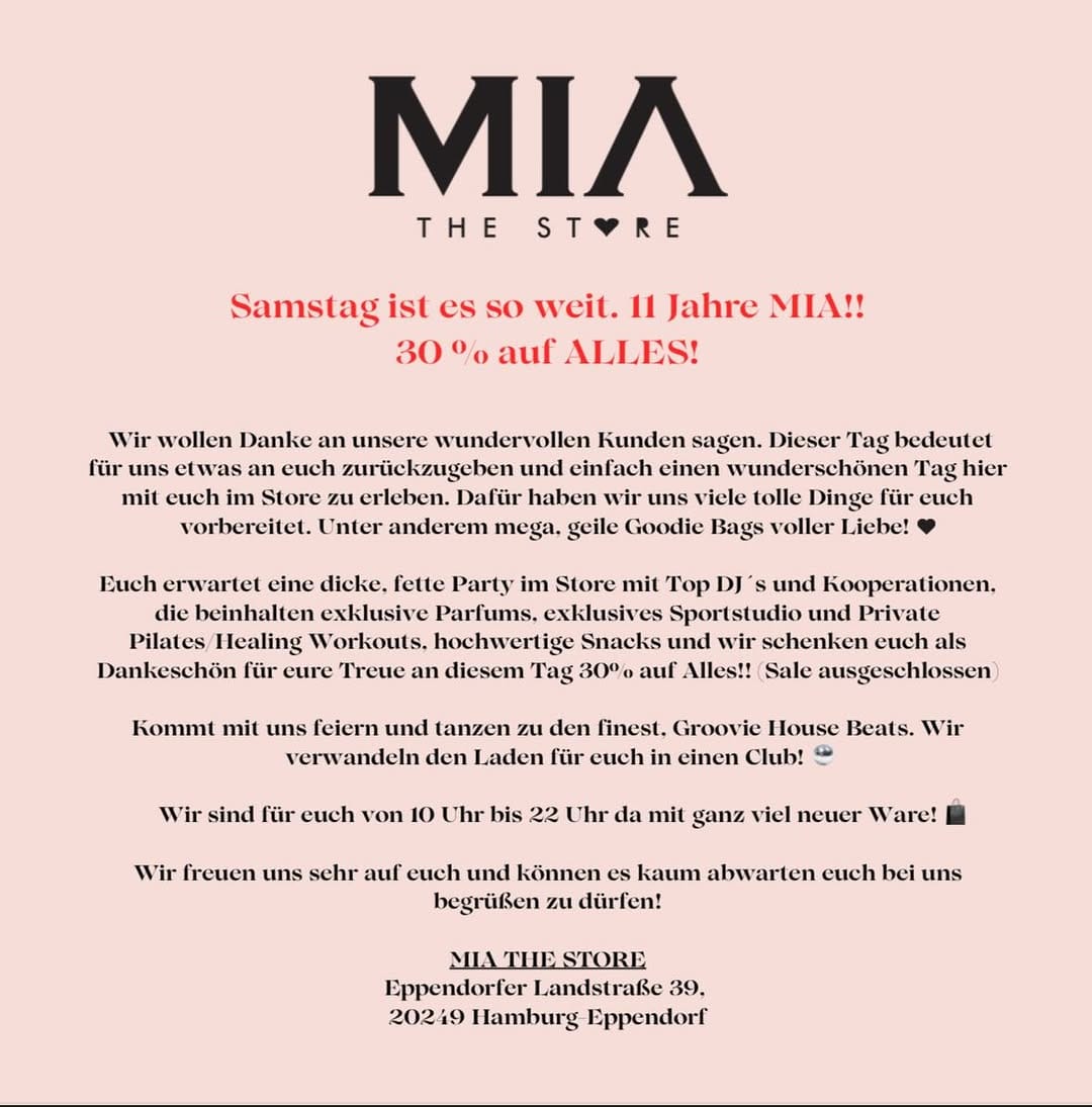 Post 10 by MIA THE STORE on Instagram (image)