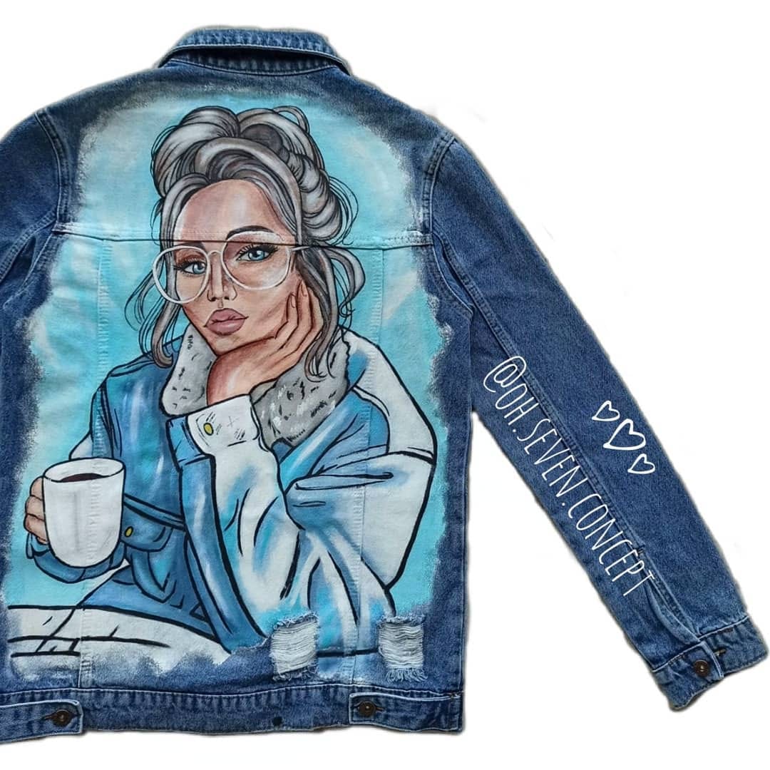 Post 3 by HANDMADE 🎨 PAINTED JACKETS on Instagram (image)
