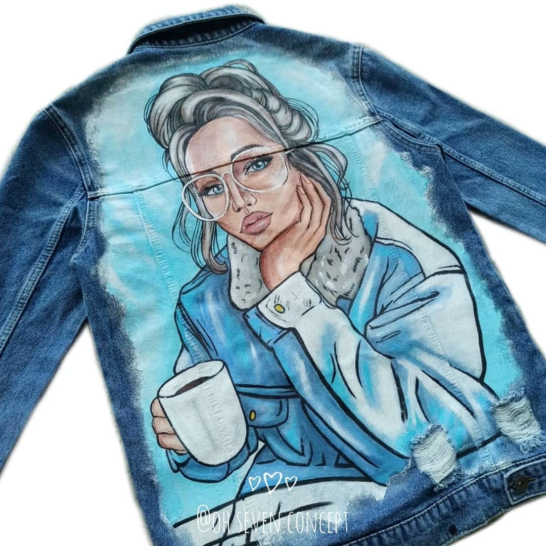 Post 2 by HANDMADE 🎨 PAINTED JACKETS on Instagram (image)