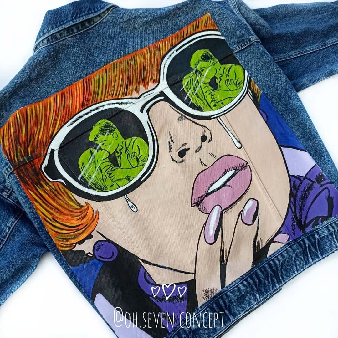 Post 8 by HANDMADE 🎨 PAINTED JACKETS on Instagram (image)