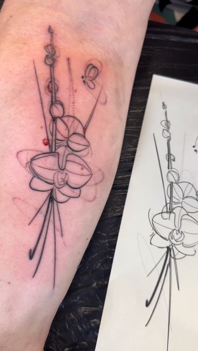 Post 1 by Tattoo Sketch Watercolour Art on Instagram (video)