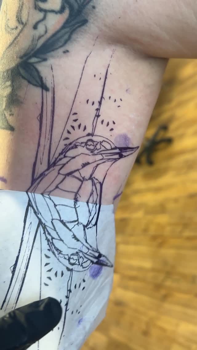 Post 5 by Tattoo Sketch Watercolour Art on Instagram (video)