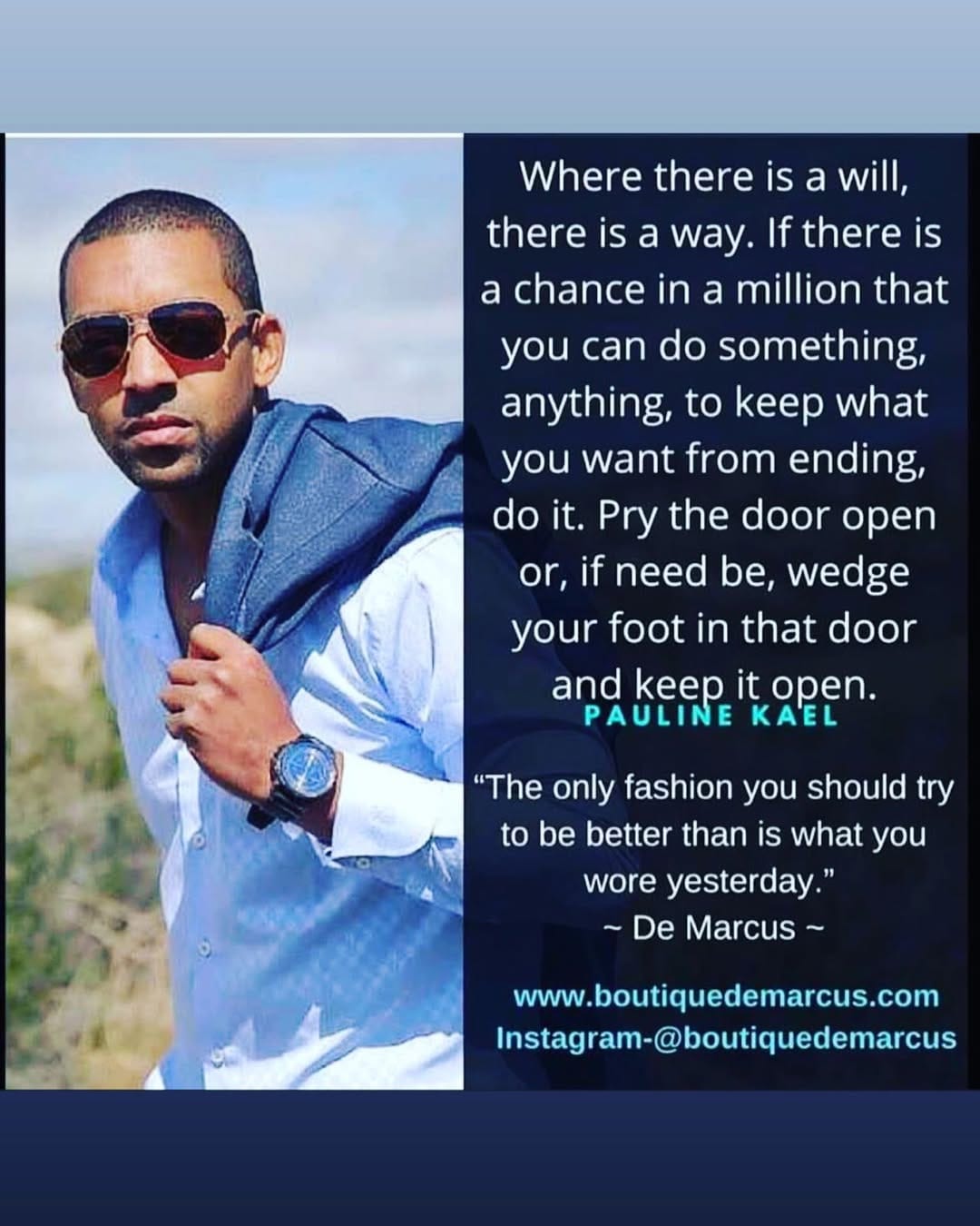 Post 2 by De Marcus on Instagram (image)