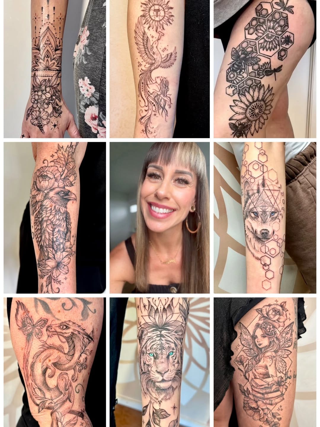 Post 6 by Kristin Urbanheart | Tattoos + Murals on Instagram (carousel)