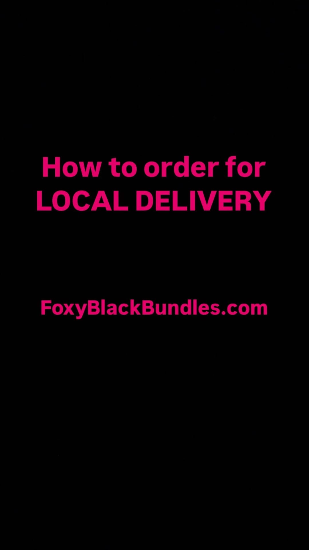 Post 10 by FOXY BLACK BUNDLES on Instagram (video)