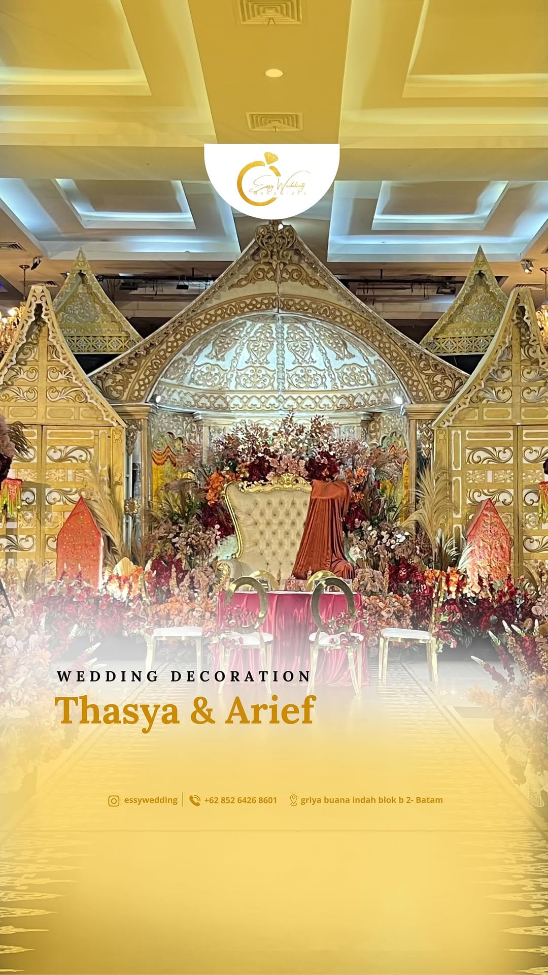 Post 8 by WEDDING ORGANIZER & PLANNER | M.U.A | DEKORASI PELAMINAN BATAM on Instagram (video)