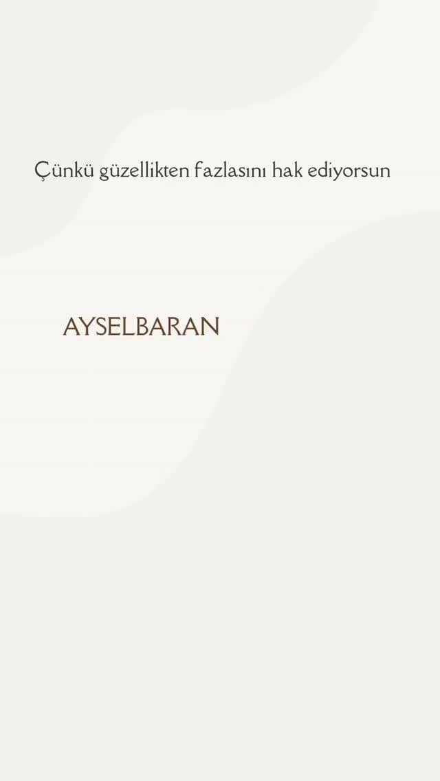 Post 10 by AYSELBARANBEAUTY on Instagram (video)