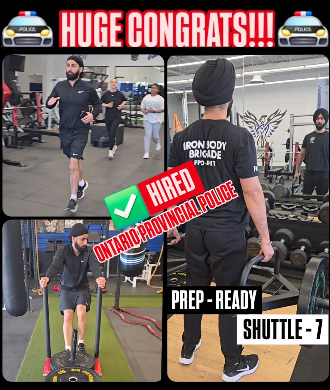Post 5 by Iron Body Brigade - Police PREP & Shuttle Run Specialist 🛡 on Instagram (image)