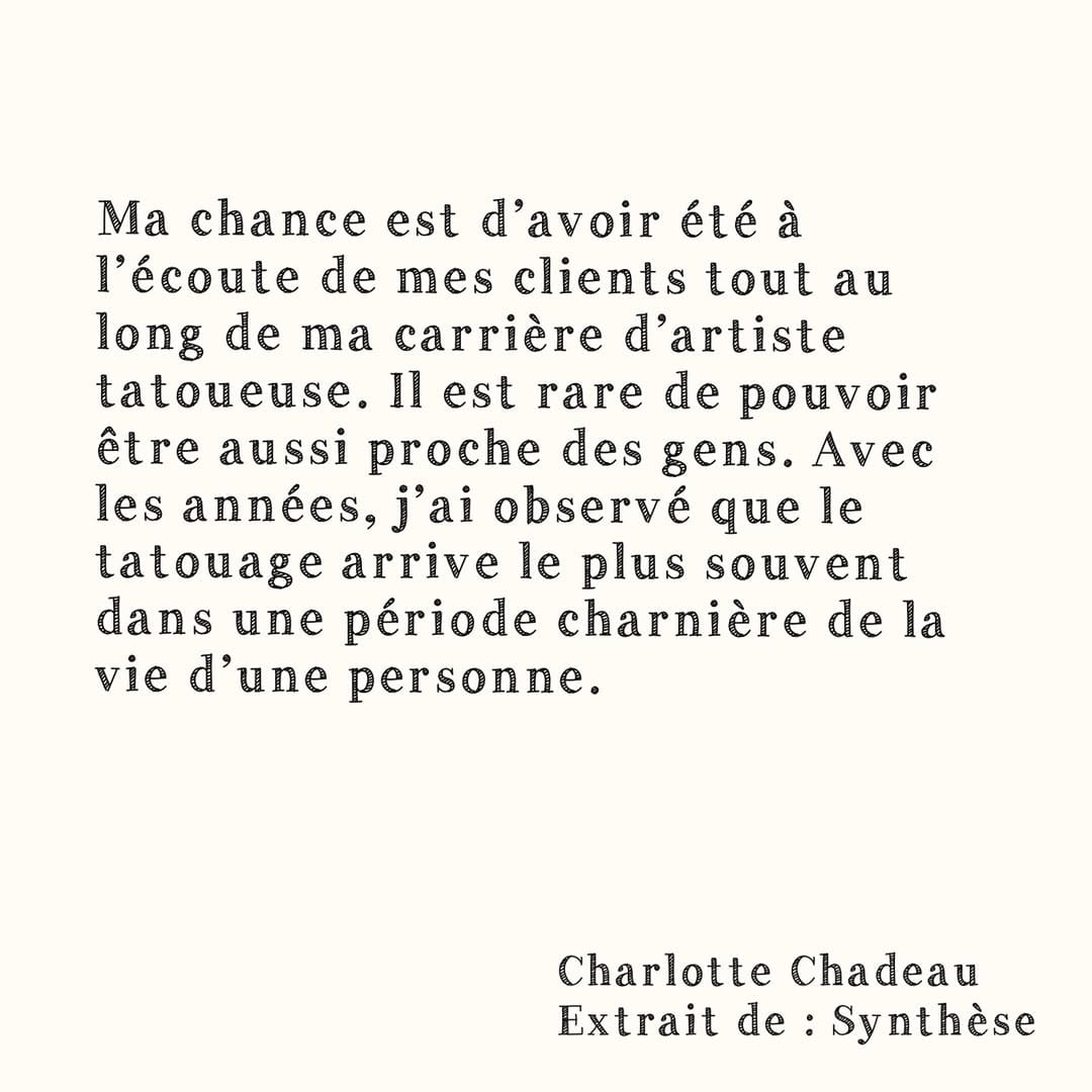 Post 8 by Charlotte Chadeau on Instagram (image)