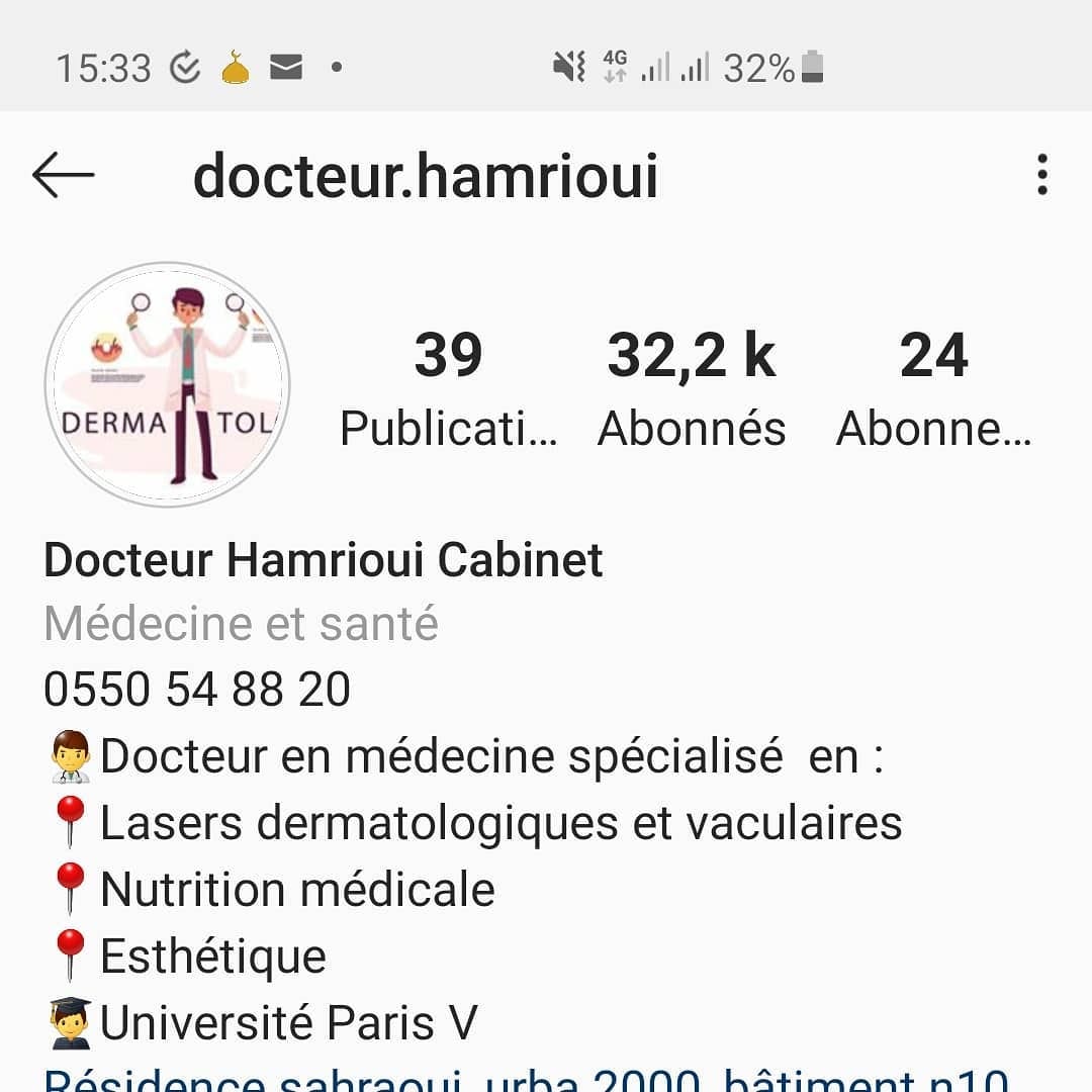 Post 5 by Docteur Hamrioui on Instagram (image)