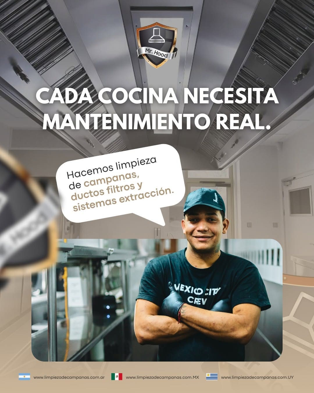 Post 4 by Mr. Hood Limpieza de Campanas on Instagram (image)