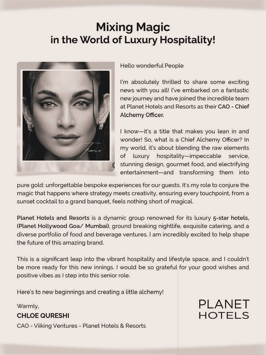 Post 1 by Chloe Qureshi on Instagram (image)