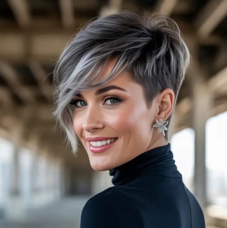 Post 6 by @short_hair_beauty_ on Instagram (image)