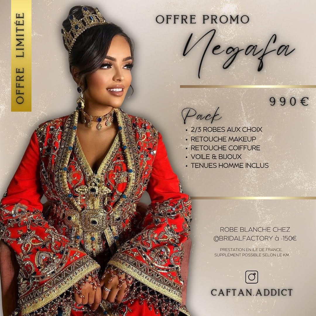 Post 8 by NEGAFA & LOCATION CAFTANS MARIEES on Instagram (image)