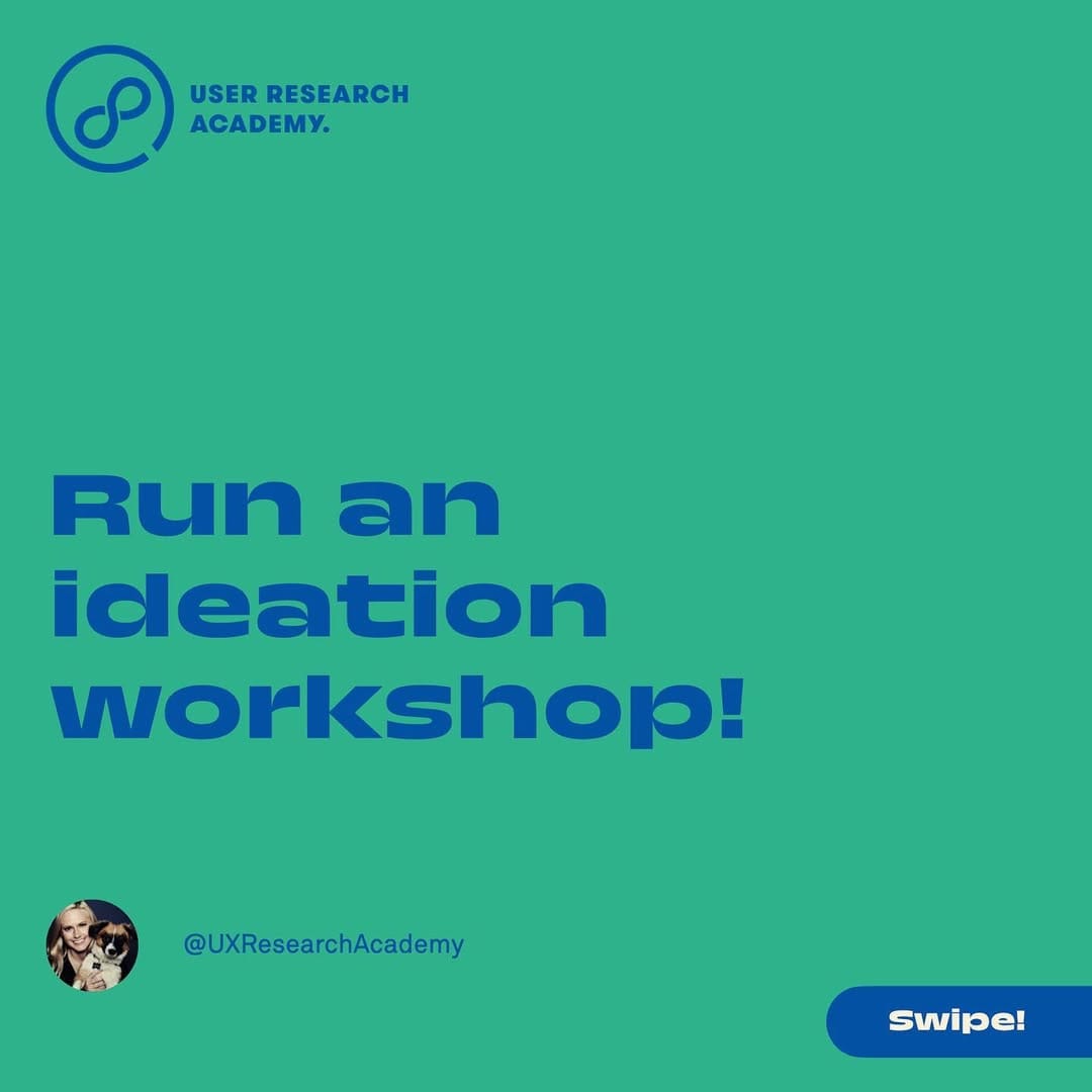 Post 10 by User research Academy on Instagram (carousel)