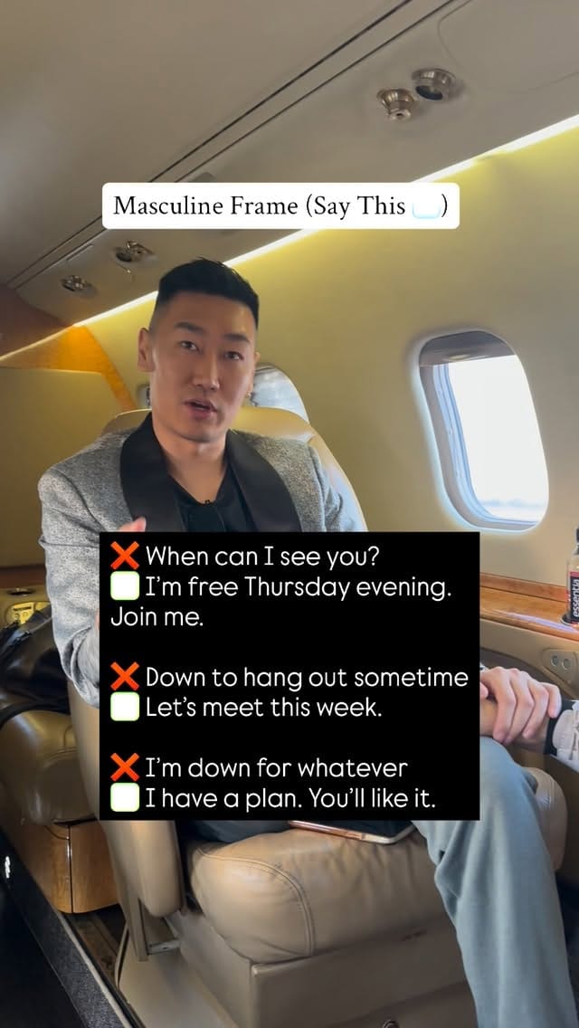 Post 4 by Aisen Li • Dating & Sales Coach for Men on Instagram (video)
